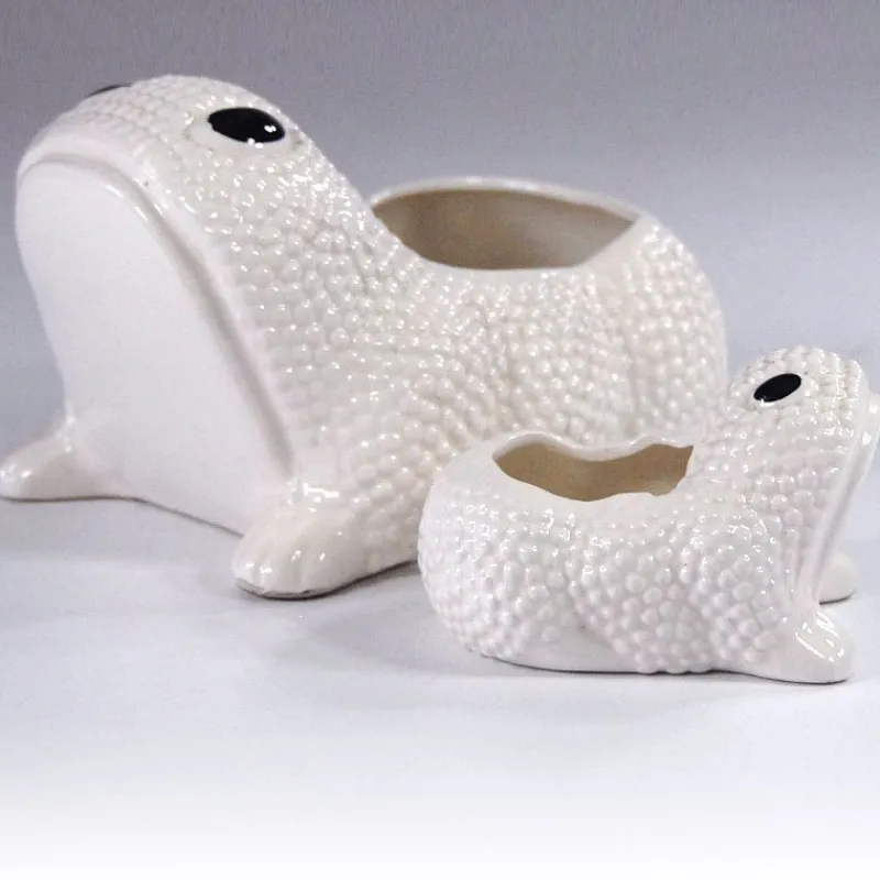 Outlet Pamono Frog Planters by Jean Roger, Set of 2