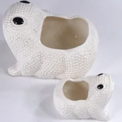 Outlet Pamono Frog Planters by Jean Roger, Set of 2