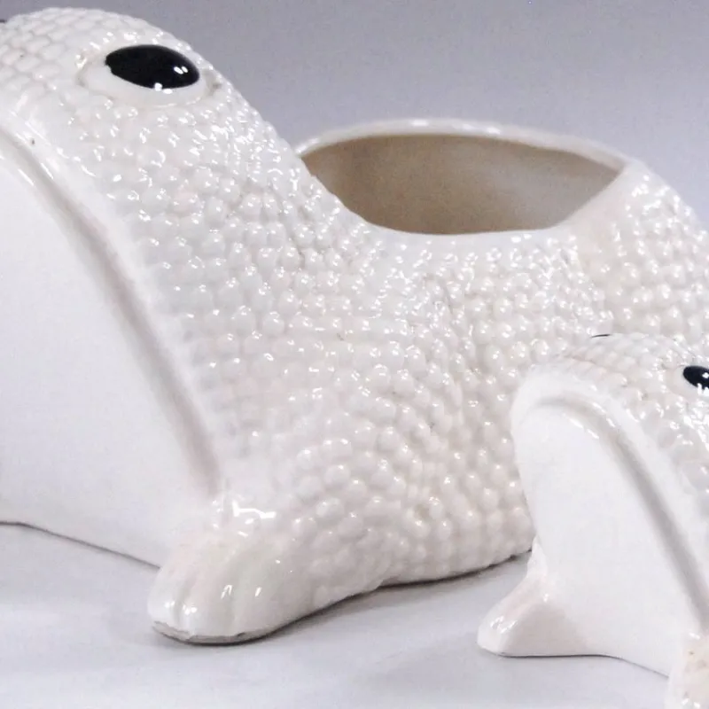 Outlet Pamono Frog Planters by Jean Roger, Set of 2