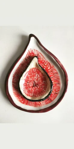 Sale Pamono Fruit Collection Fig Plates in Violet or Green by Federica Massimi, Set of 4