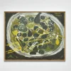 Pamono Fruit Plate, 1970s, Oil on Canvas, Framed> Bowls