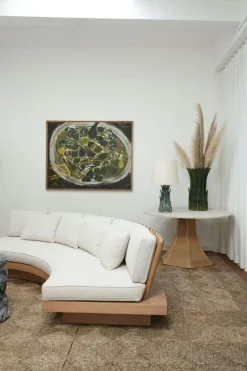 Pamono Fruit Plate, 1970s, Oil on Canvas, Framed><noscript><img width=