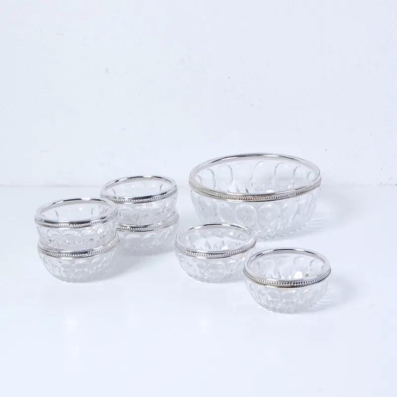 Outlet Pamono Fruit Salad Service Lead Crystal Service, 1960s, Set of 7