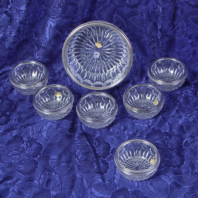 Outlet Pamono Fruit Salad Service Lead Crystal Service, 1960s, Set of 7