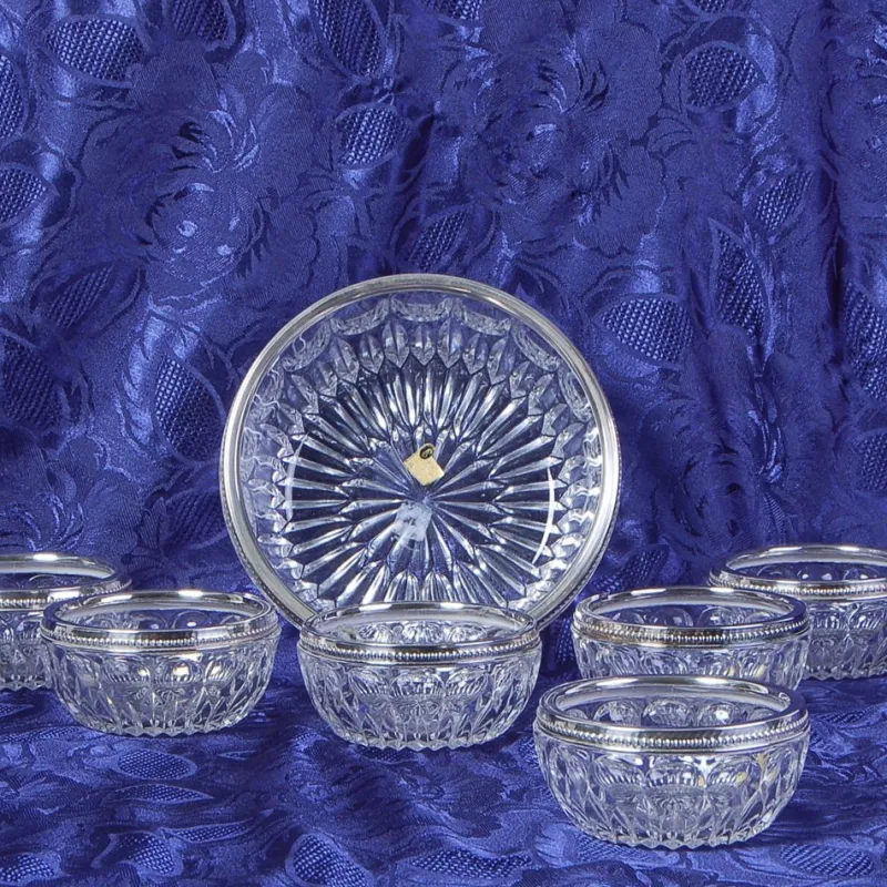 Outlet Pamono Fruit Salad Service Lead Crystal Service, 1960s, Set of 7