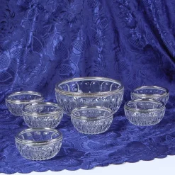 Outlet Pamono Fruit Salad Service Lead Crystal Service, 1960s, Set of 7