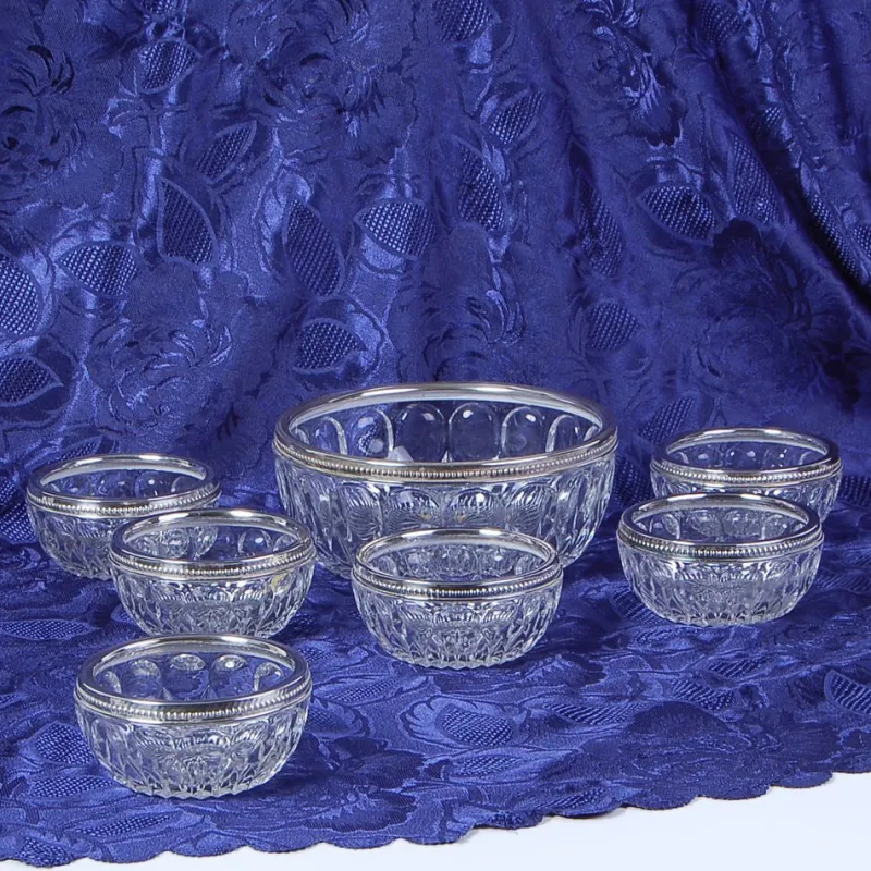 Outlet Pamono Fruit Salad Service Lead Crystal Service, 1960s, Set of 7