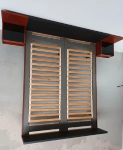 Sale Pamono Fully Restored Queen Size Teak Bed with Nightstands by Hans J. Wegner for Getama, 1960s