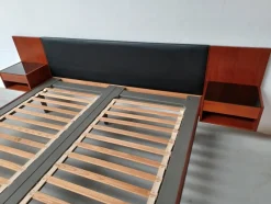 Sale Pamono Fully Restored Queen Size Teak Bed with Nightstands by Hans J. Wegner for Getama, 1960s