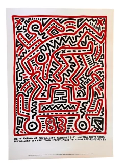 Pamono Fun Gallery, East Village Poster Reprint after Keith Haring, 1983> Posters|Wall Decor