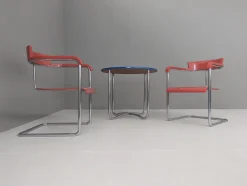 Pamono Functionalist Avant-Garde Seating Set by Jindřich Halabala for Up Závody, 1930s, Set of 3><noscript><img width=