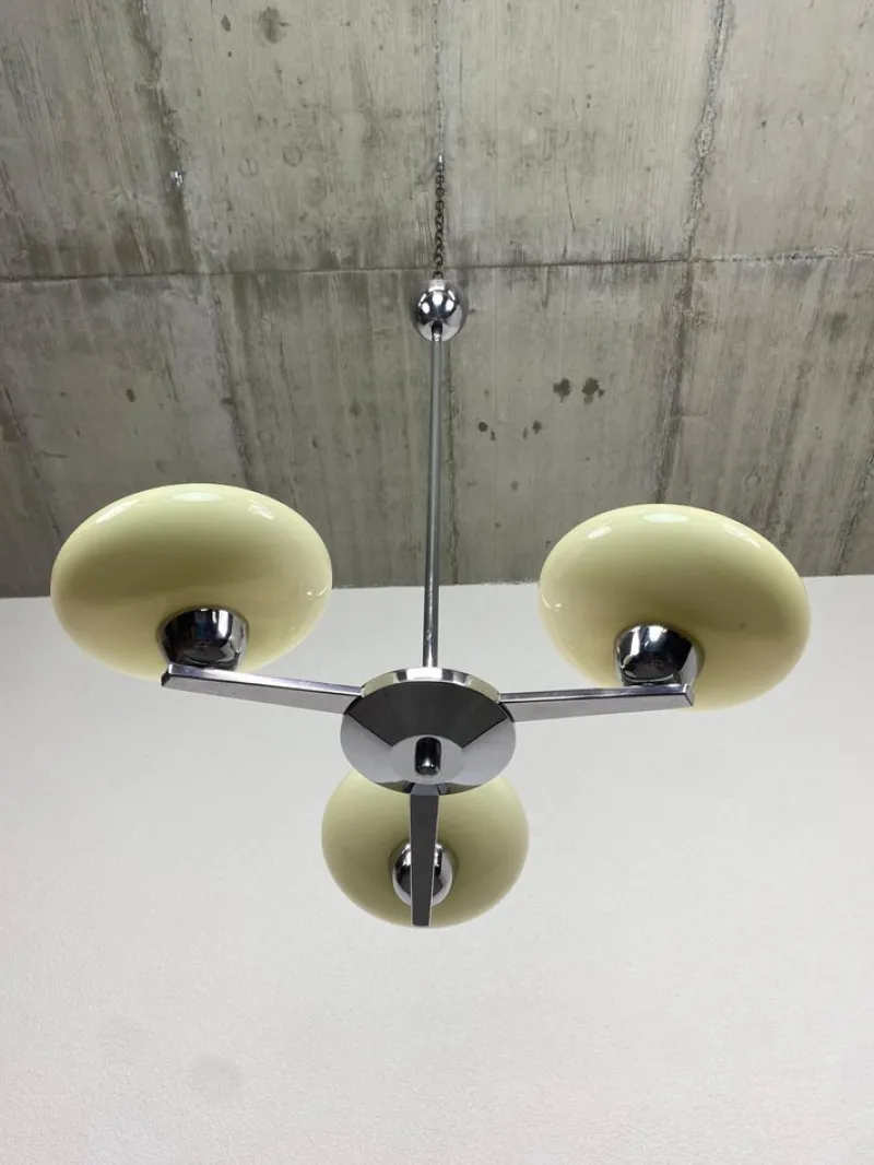 Pamono Functionalist Hanging Lamp, 1930s