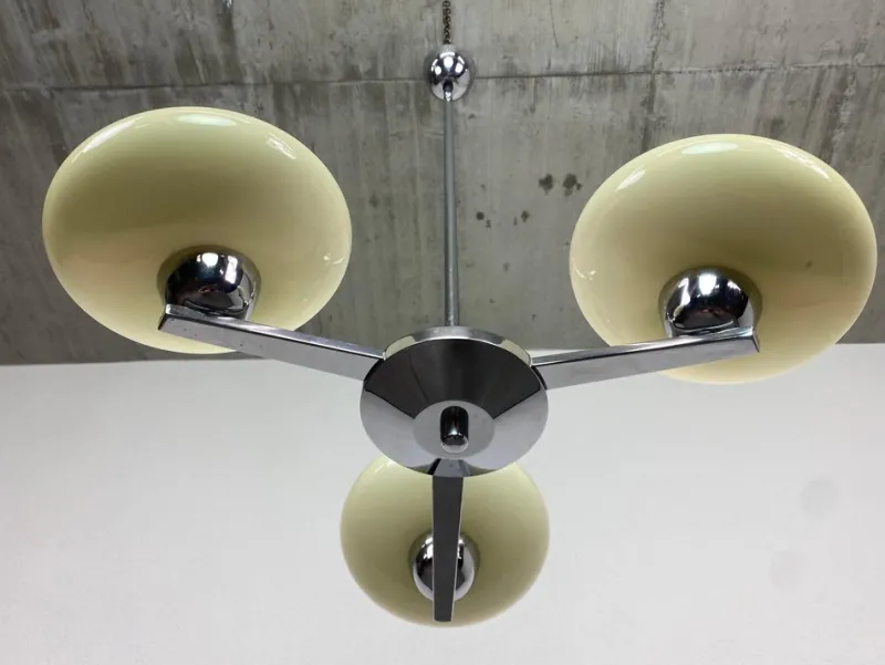 Pamono Functionalist Hanging Lamp, 1930s
