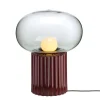Pamono Fungi Floor Lamp in Wine Red by Hanne Willmann for Favius> Floor Lamps