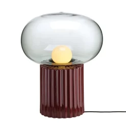 Pamono Fungi Floor Lamp in Wine Red by Hanne Willmann for Favius> Floor Lamps