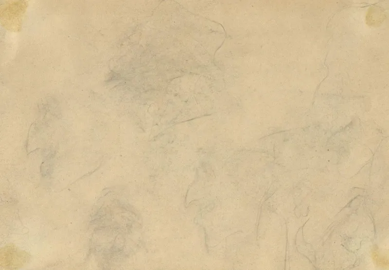 Pamono G. Cervelli, World War One French Satirical Caricature, 1910s, Charcoal> Work On Paper