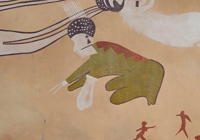 Pamono G. Le Poitevin, Tassili Rock, 1960s, Mixed Media> Abstraction|Painting
