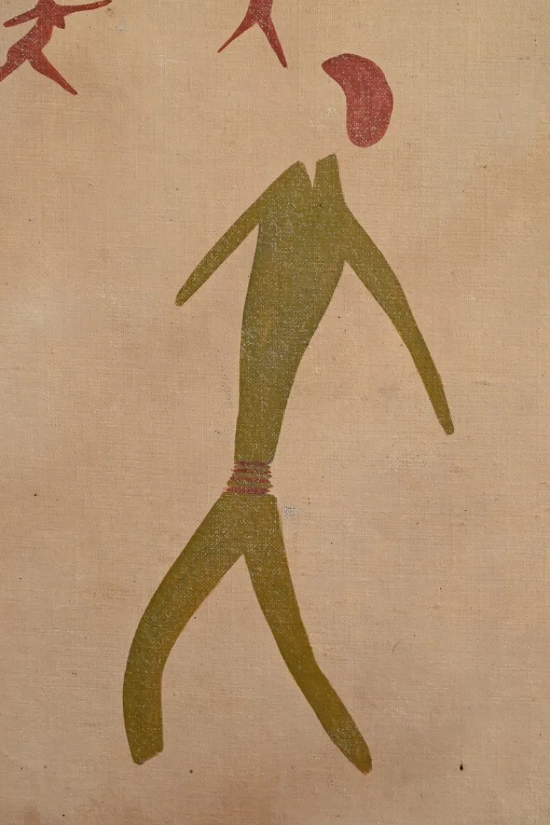 Pamono G. Le Poitevin, Tassili Rock, 1960s, Mixed Media> Abstraction|Painting
