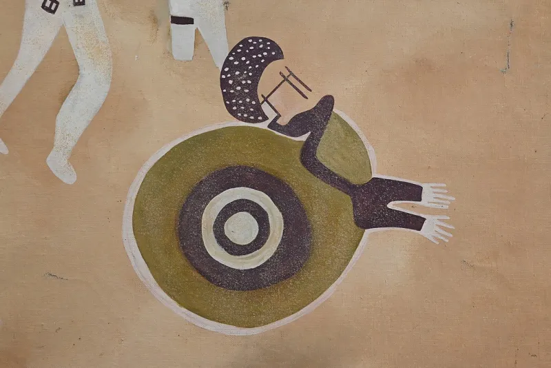 Pamono G. Le Poitevin, Tassili Rock, 1960s, Mixed Media> Abstraction|Painting