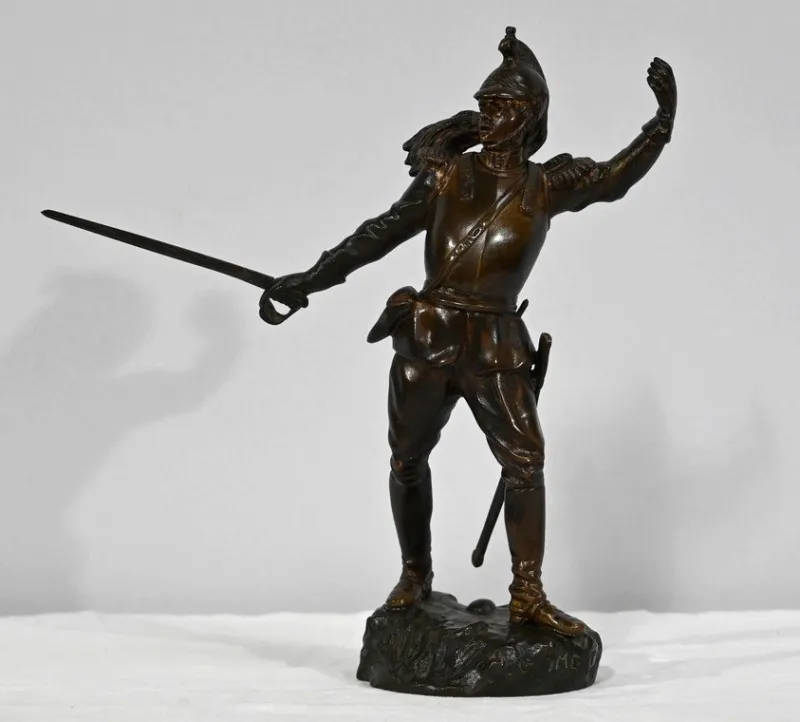 Clearance Pamono G. Omerth, Le Dragon, Early 20th Century, Bronze