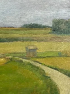Pamono G. Radicati, Country Landscape, 20th Century, Oil Painting on Panel><noscript><img width=