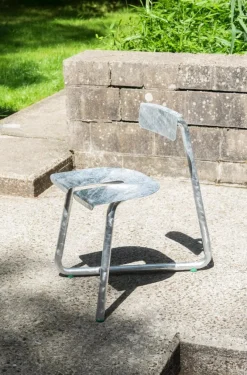 Clearance Pamono Galva Steel Outdoor Chairs by Atelier Thomas Serruys, Set of 8