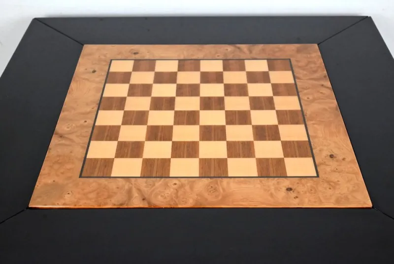 Pamono Game Table, Chessboard and Chairs by Paul Michel, 1970s, Set of 3> Game Tables