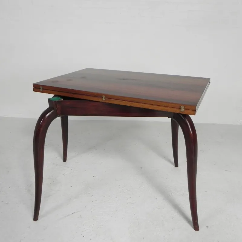 Pamono Gaming Table with Folding and Rotating Top, 1950s> Game Tables