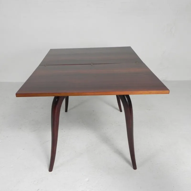 Pamono Gaming Table with Folding and Rotating Top, 1950s> Game Tables