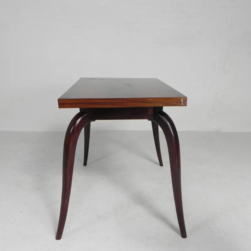 Pamono Gaming Table with Folding and Rotating Top, 1950s> Game Tables