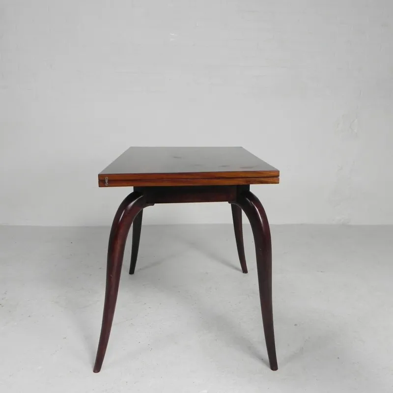 Pamono Gaming Table with Folding and Rotating Top, 1950s> Game Tables
