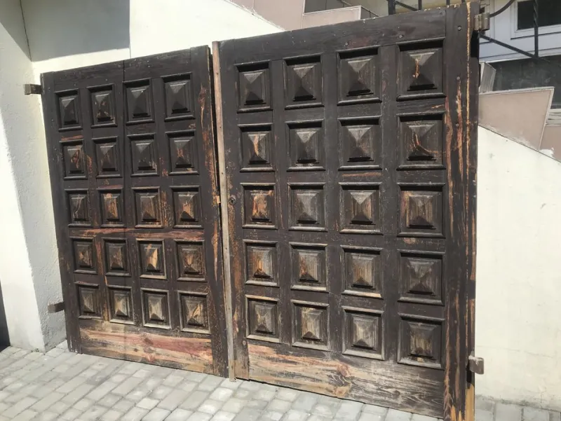 Pamono Garage Doors, 1950s, Set of 2> Architectural Elements