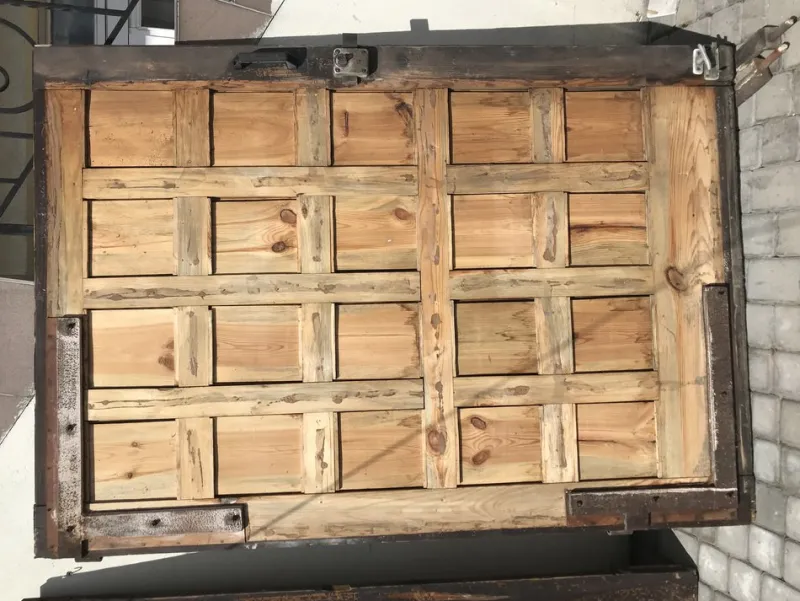 Pamono Garage Doors, 1950s, Set of 2> Architectural Elements