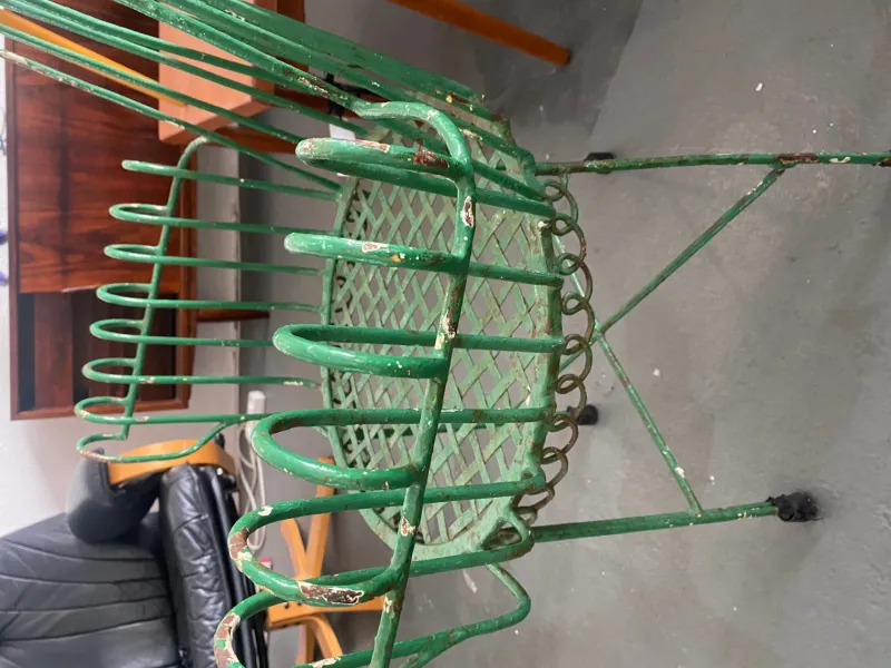 Discount Pamono Garden Chairs and Table, 1960s, Set of 5