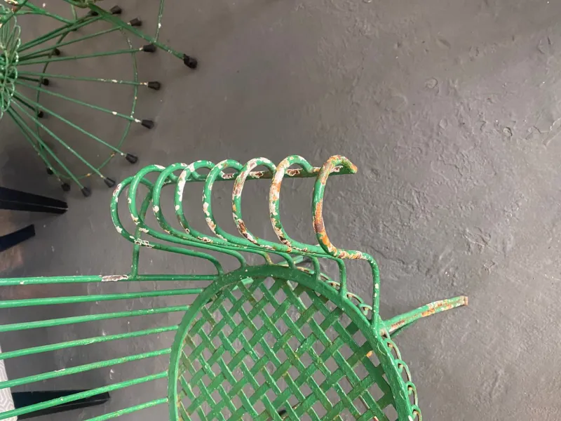 Discount Pamono Garden Chairs and Table, 1960s, Set of 5