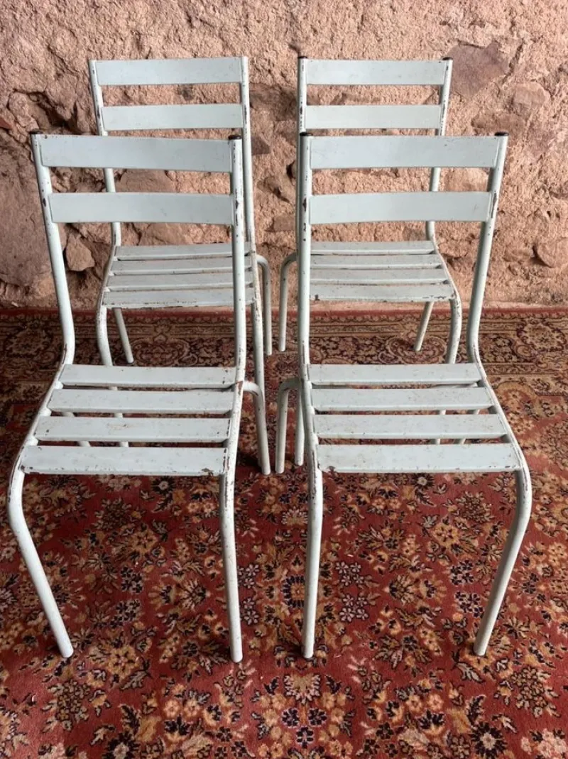 New Pamono Garden Chairs from Art-Prog, 1950s, Set of 4