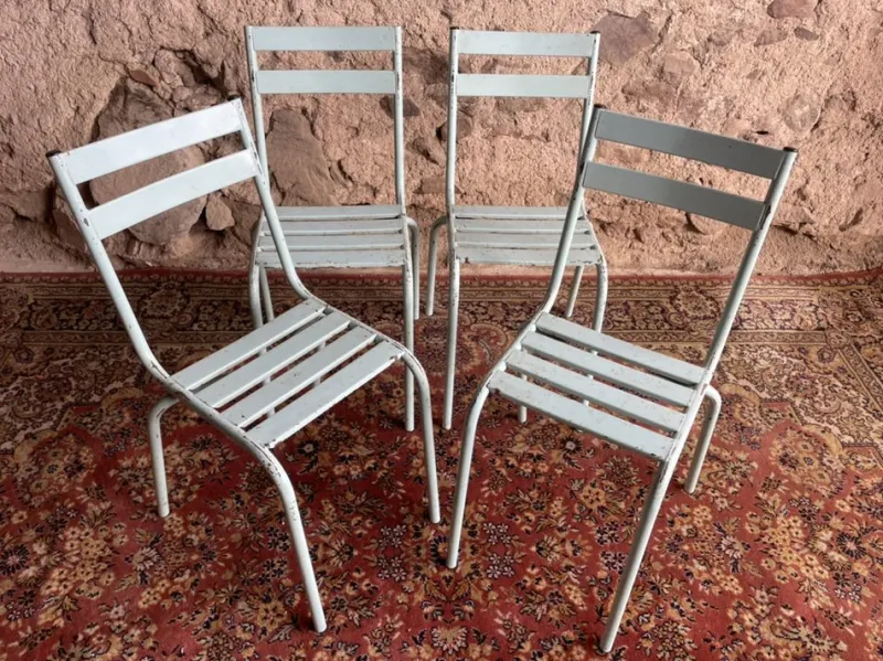 New Pamono Garden Chairs from Art-Prog, 1950s, Set of 4