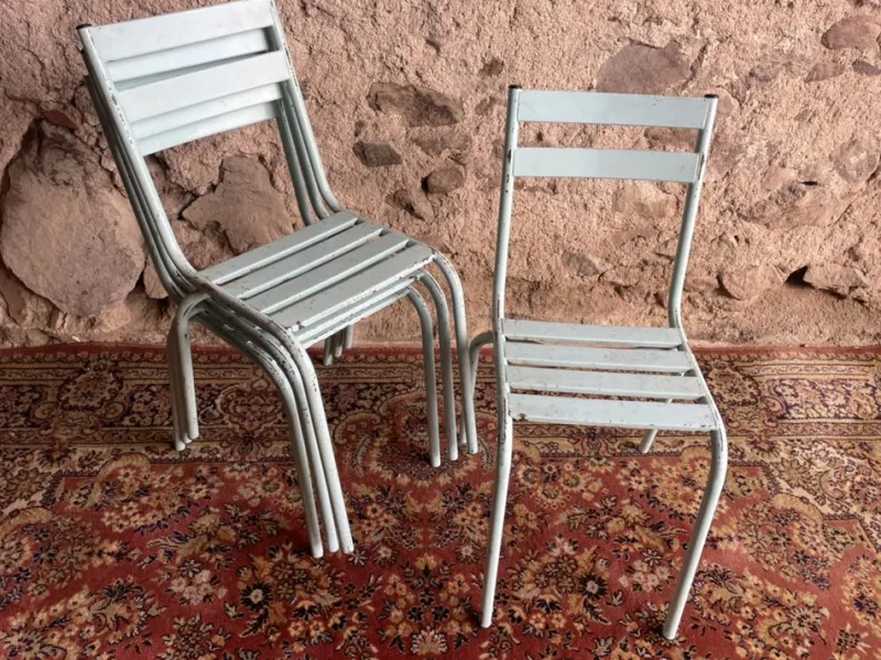 New Pamono Garden Chairs from Art-Prog, 1950s, Set of 4
