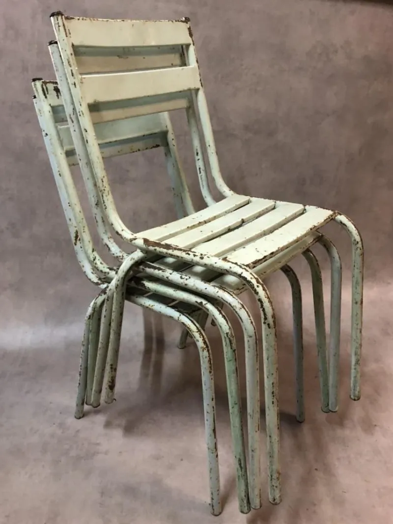 Pamono Garden Chairs from Art-Prog, 1950s, Set of 4> Garden Seating