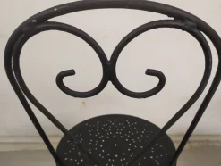 Pamono Garden Chairs in Black Iron, 1890s, Set of 4><noscript><img width=