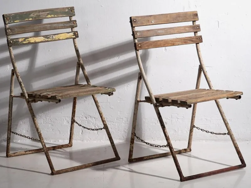 Pamono Garden Chairs,1920s, Set of 4> Garden Lighting