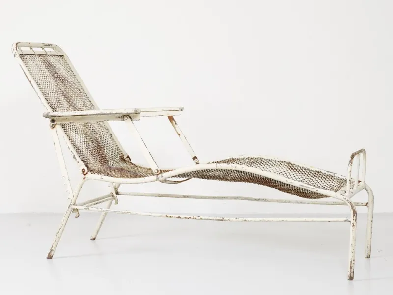 Pamono Garden Lounge Chair by Jean Prouvé & Jules Leleu for Martel de Janville, 1937> Garden Seating