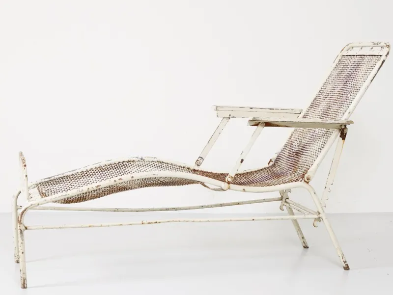 Pamono Garden Lounge Chair by Jean Prouvé & Jules Leleu for Martel de Janville, 1937> Garden Seating
