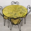 Pamono Garden Set by Mathieu Matégot, 1950s, Set of 5> Garden Tables