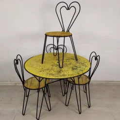 Pamono Garden Set by Mathieu Matégot, 1950s, Set of 5><noscript><img width=