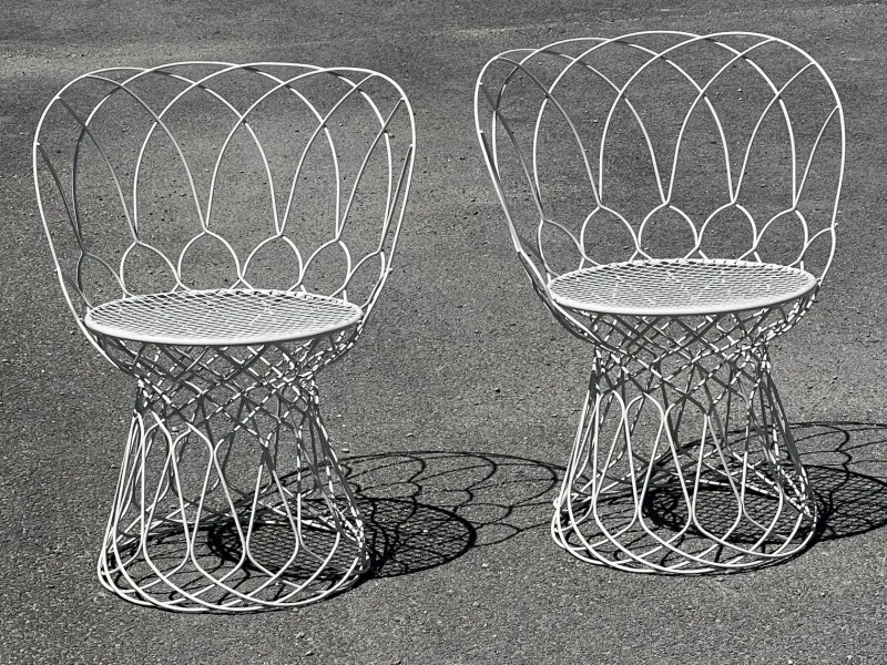 Pamono Garden Set Re-Trouvé Series in Twisted Steel by Patricia Urquiola for Emu, Set of 6> Garden Seating