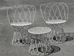 Pamono Garden Set Re-Trouvé Series in Twisted Steel by Patricia Urquiola for Emu, Set of 6><noscript><img width=