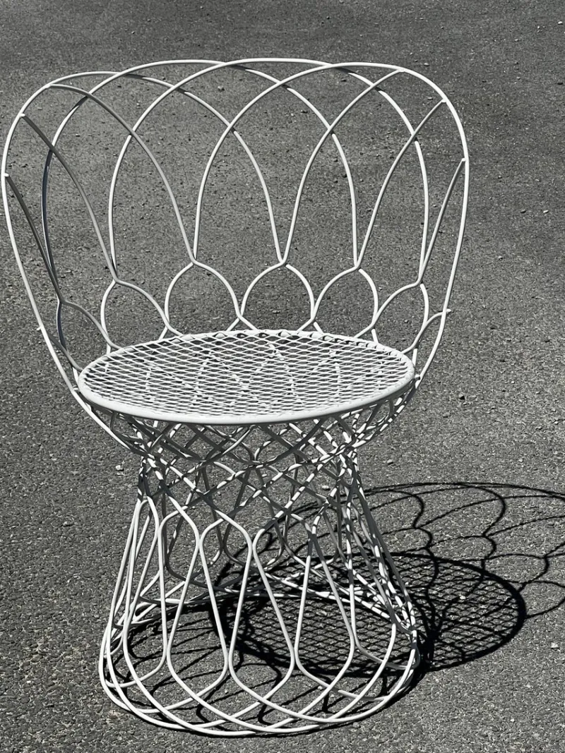 Pamono Garden Set Re-Trouvé Series in Twisted Steel by Patricia Urquiola for Emu, Set of 6> Garden Seating