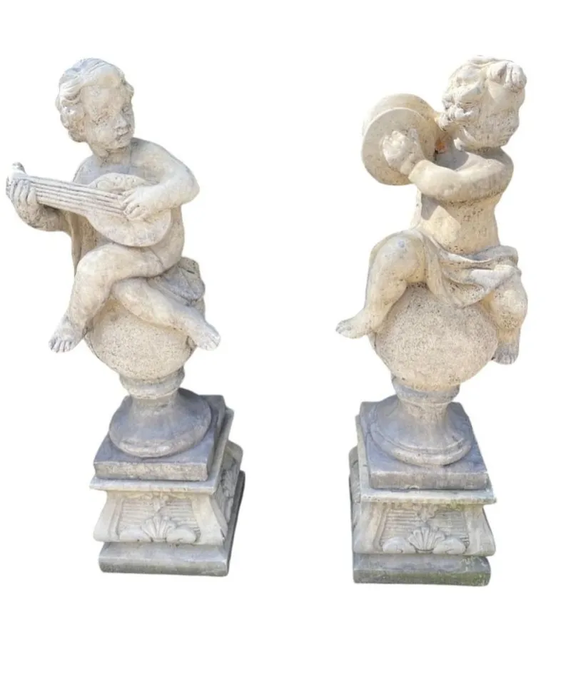 Discount Pamono Garden Stone Sculpture Cherubs, 1950s, Set of 4