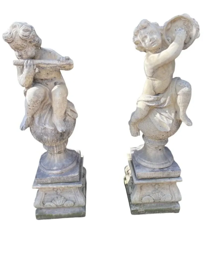 Discount Pamono Garden Stone Sculpture Cherubs, 1950s, Set of 4